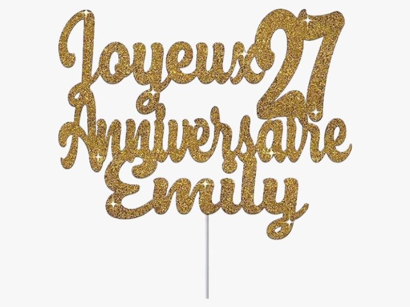 Cake topper personnalisé