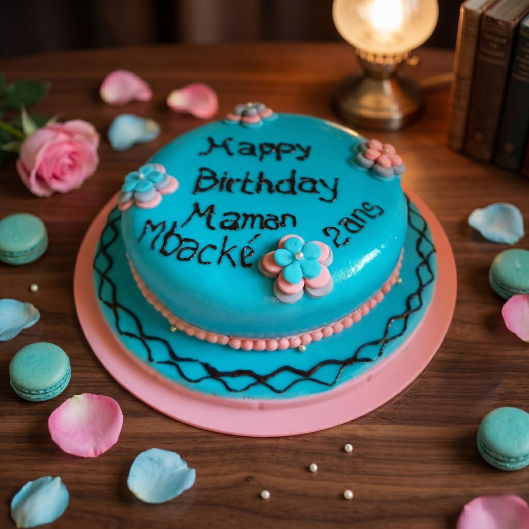 Gâteau décoré pâte à sucre