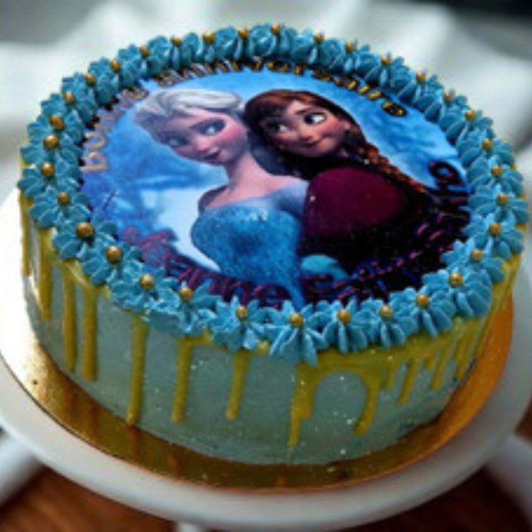 Gâteau avec photo comestible personnalisée